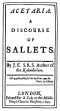 [Gutenberg 15517] • Acetaria: A Discourse of Sallets